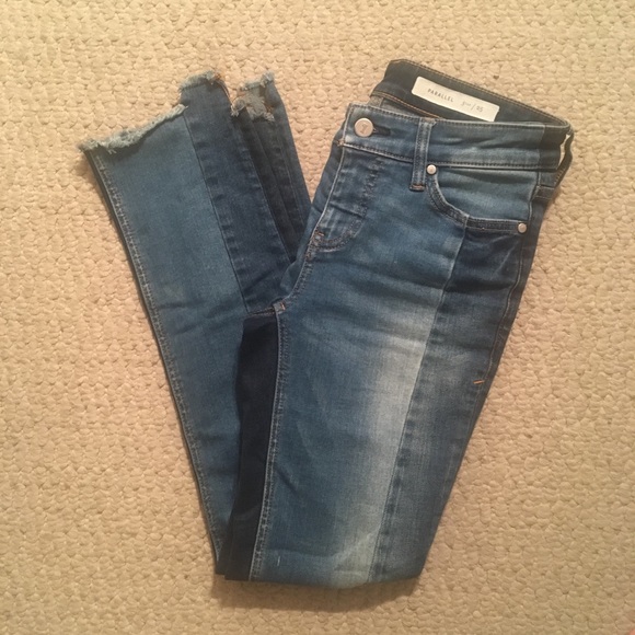 Anthro / Pilcro two-toned straight leg jean - Picture 4 of 7